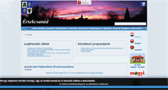 Desktop Screenshot of ersekcsanad.hu